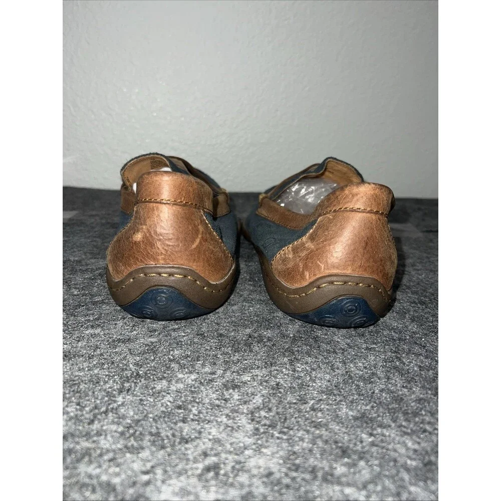 Born Blue Suede Leather Men's Loafers Size 9 NWT